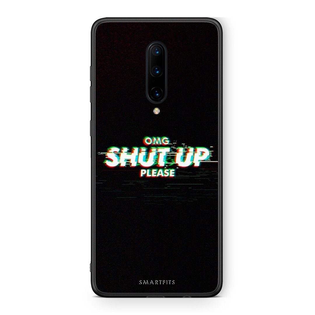 OnePlus 7 Pro OMG ShutUp θήκη από τη Smartfits με σχέδιο στο πίσω μέρος και μαύρο περίβλημα | Smartphone case with colorful back and black bezels by Smartfits