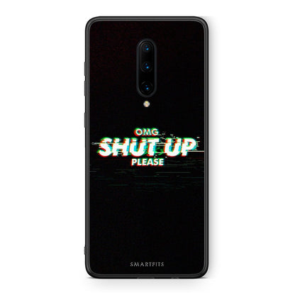 OnePlus 7 Pro OMG ShutUp θήκη από τη Smartfits με σχέδιο στο πίσω μέρος και μαύρο περίβλημα | Smartphone case with colorful back and black bezels by Smartfits