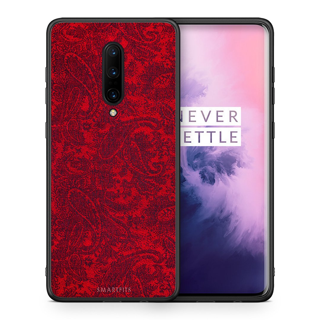 Θήκη OnePlus 7 Pro Paisley Cashmere από τη Smartfits με σχέδιο στο πίσω μέρος και μαύρο περίβλημα | OnePlus 7 Pro Paisley Cashmere case with colorful back and black bezels