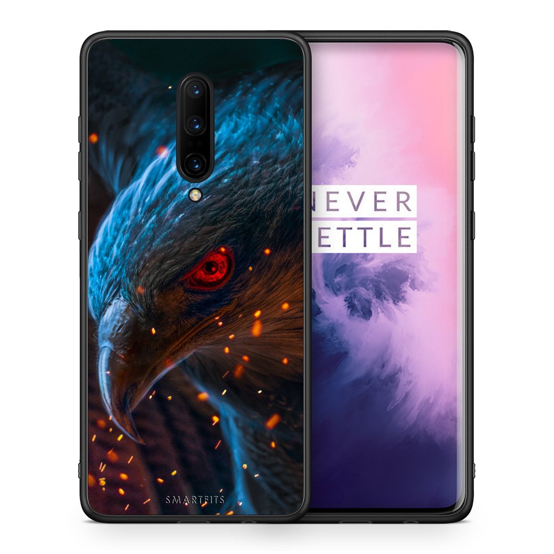 Θήκη OnePlus 7 Pro Eagle PopArt από τη Smartfits με σχέδιο στο πίσω μέρος και μαύρο περίβλημα | OnePlus 7 Pro Eagle PopArt case with colorful back and black bezels