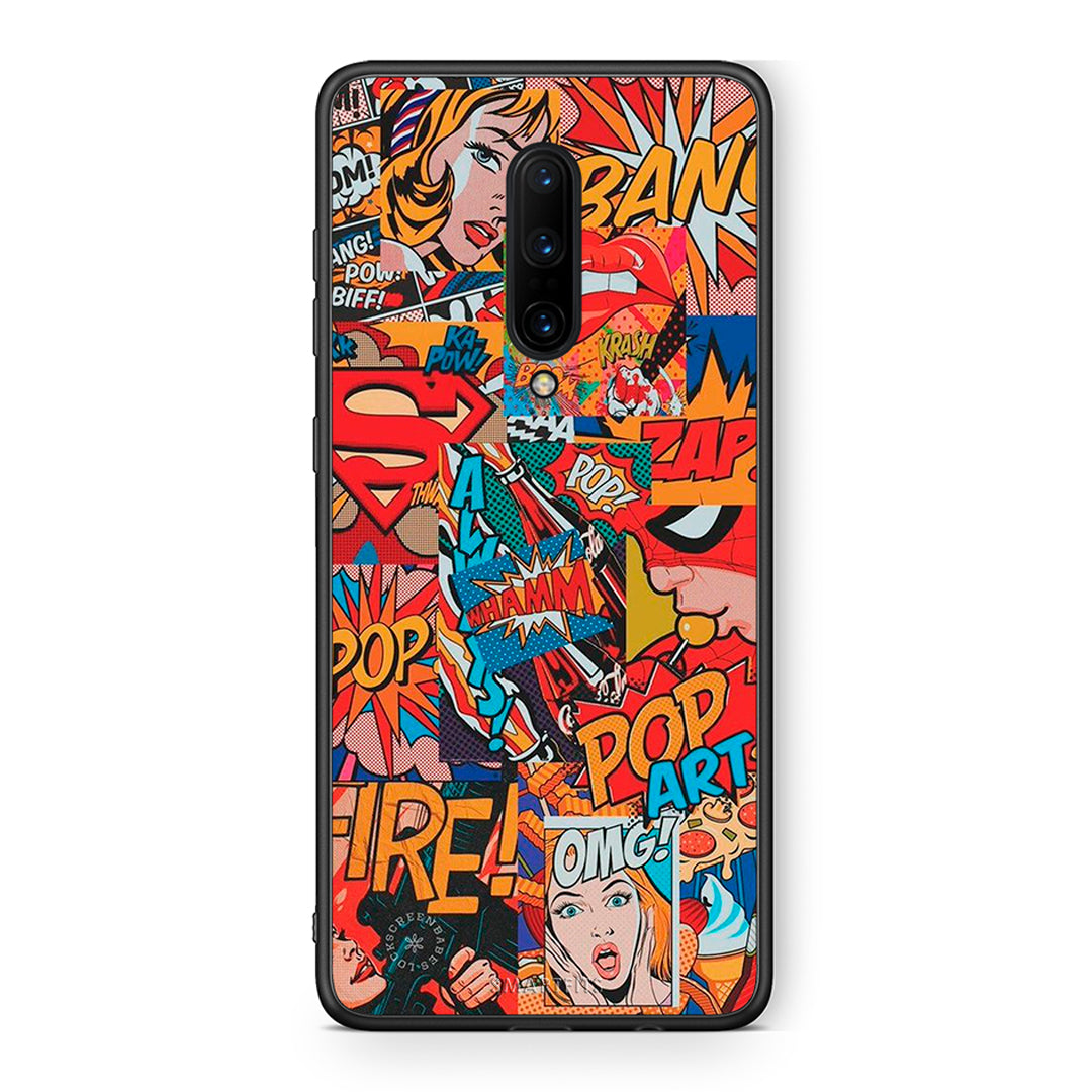 OnePlus 7 Pro PopArt OMG θήκη από τη Smartfits με σχέδιο στο πίσω μέρος και μαύρο περίβλημα | Smartphone case with colorful back and black bezels by Smartfits