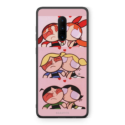 OnePlus 7 Pro Puff Love Θήκη Αγίου Βαλεντίνου από τη Smartfits με σχέδιο στο πίσω μέρος και μαύρο περίβλημα | Smartphone case with colorful back and black bezels by Smartfits