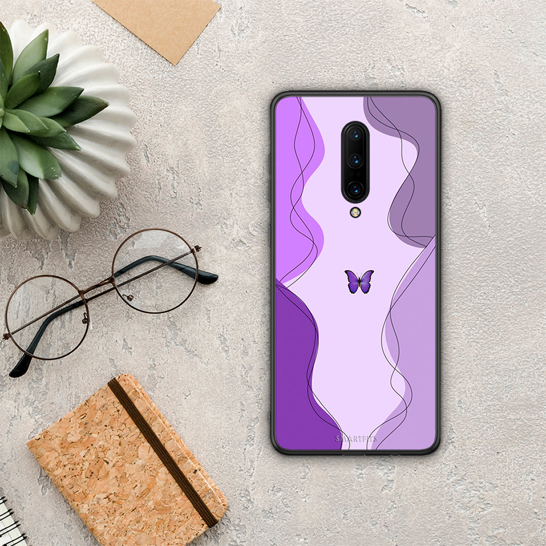 Purple Mariposa - OnePlus 7 Pro θήκη