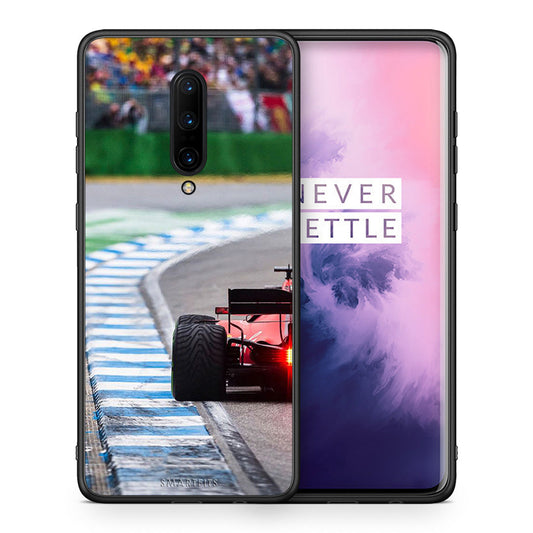 Θήκη OnePlus 7 Pro Racing Vibes από τη Smartfits με σχέδιο στο πίσω μέρος και μαύρο περίβλημα | OnePlus 7 Pro Racing Vibes case with colorful back and black bezels