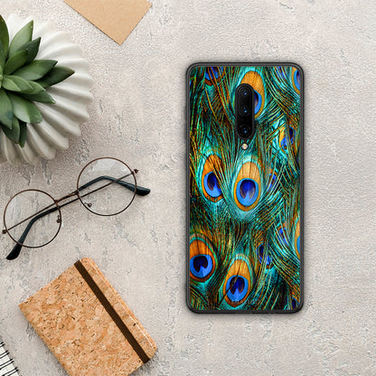 Real Peacock Feathers - OnePlus 7 Pro θήκη
