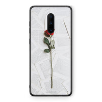 Thumbnail for OnePlus 7 Pro Red Rose θήκη από τη Smartfits με σχέδιο στο πίσω μέρος και μαύρο περίβλημα | Smartphone case with colorful back and black bezels by Smartfits