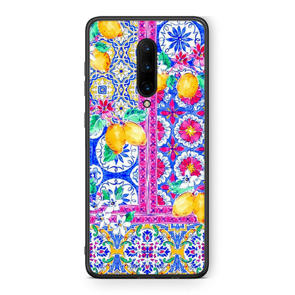 OnePlus 7 Pro Retro Spring θήκη από τη Smartfits με σχέδιο στο πίσω μέρος και μαύρο περίβλημα | Smartphone case with colorful back and black bezels by Smartfits