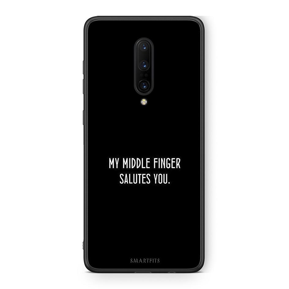 OnePlus 7 Pro Salute θήκη από τη Smartfits με σχέδιο στο πίσω μέρος και μαύρο περίβλημα | Smartphone case with colorful back and black bezels by Smartfits