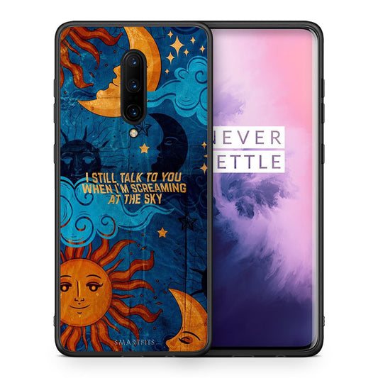 Θήκη OnePlus 7 Pro Screaming Sky από τη Smartfits με σχέδιο στο πίσω μέρος και μαύρο περίβλημα | OnePlus 7 Pro Screaming Sky case with colorful back and black bezels