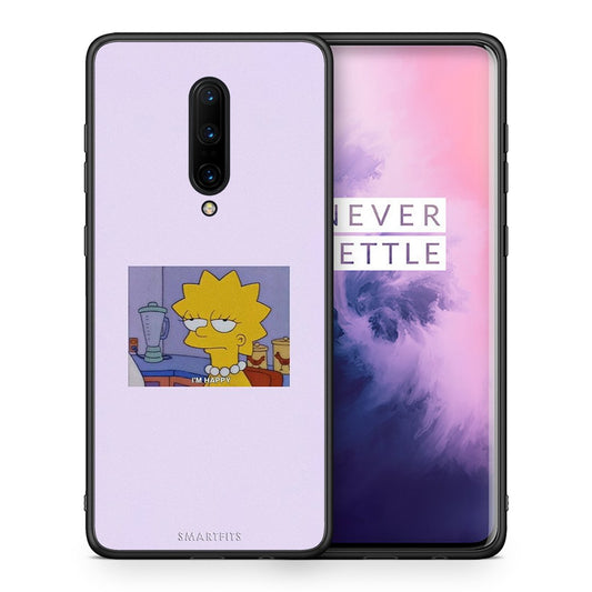 Θήκη OnePlus 7 Pro So Happy από τη Smartfits με σχέδιο στο πίσω μέρος και μαύρο περίβλημα | OnePlus 7 Pro So Happy case with colorful back and black bezels