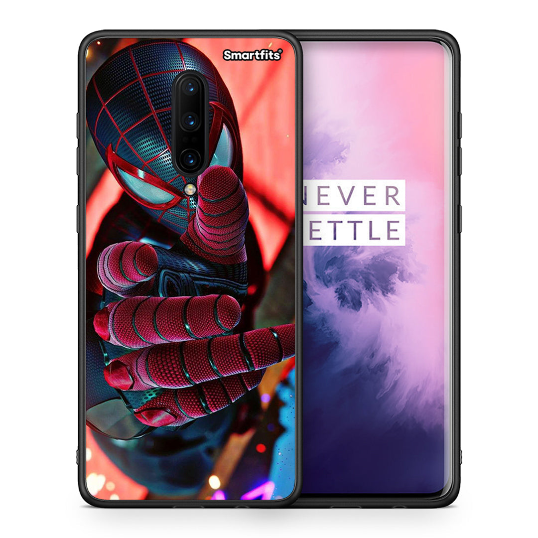Θήκη OnePlus 7 Pro Spider Hand από τη Smartfits με σχέδιο στο πίσω μέρος και μαύρο περίβλημα | OnePlus 7 Pro Spider Hand case with colorful back and black bezels