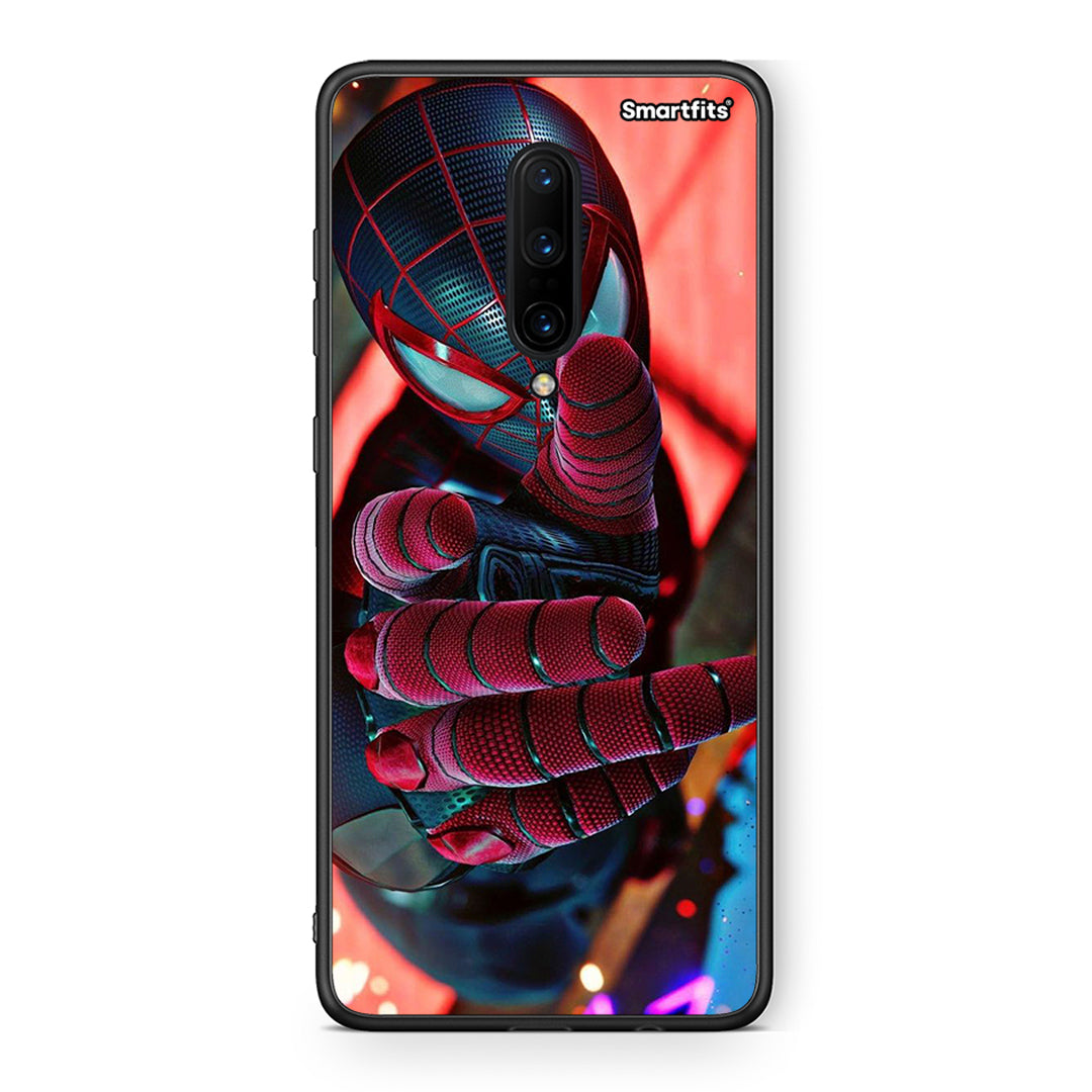 OnePlus 7 Pro Spider Hand Θήκη από τη Smartfits με σχέδιο στο πίσω μέρος και μαύρο περίβλημα | Smartphone case with colorful back and black bezels by Smartfits