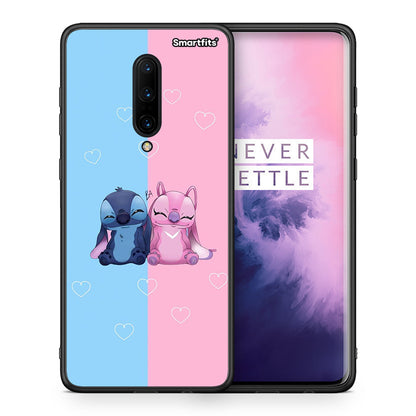 Θήκη OnePlus 7 Pro Stitch And Angel από τη Smartfits με σχέδιο στο πίσω μέρος και μαύρο περίβλημα | OnePlus 7 Pro Stitch And Angel case with colorful back and black bezels