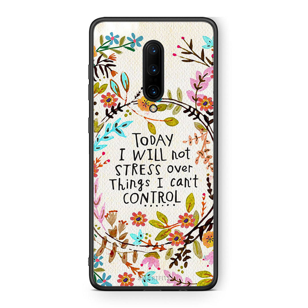 OnePlus 7 Pro Stress Over θήκη από τη Smartfits με σχέδιο στο πίσω μέρος και μαύρο περίβλημα | Smartphone case with colorful back and black bezels by Smartfits