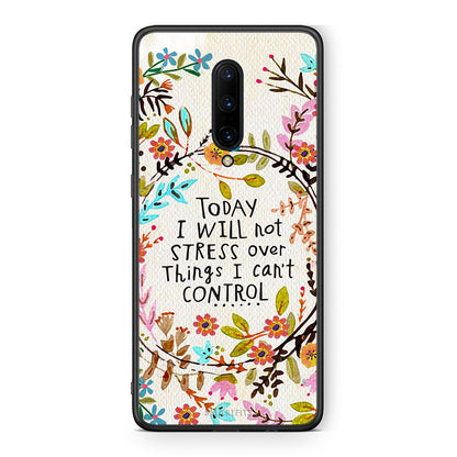 OnePlus 7 Pro Stress Over θήκη από τη Smartfits με σχέδιο στο πίσω μέρος και μαύρο περίβλημα | Smartphone case with colorful back and black bezels by Smartfits