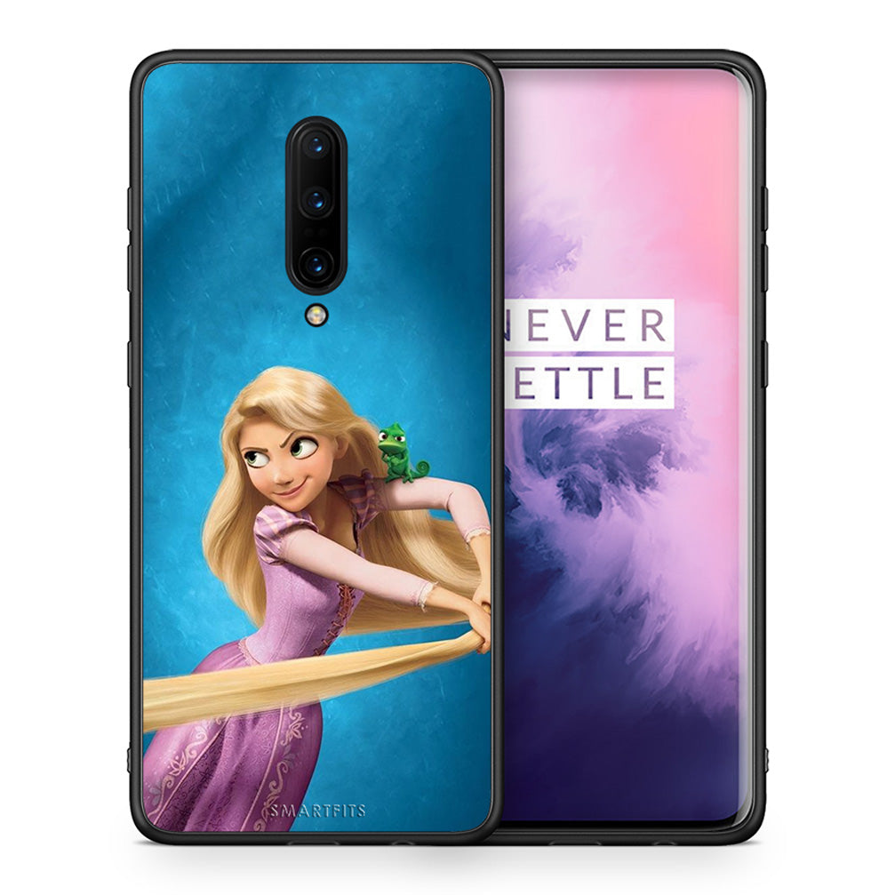 Θήκη Αγίου Βαλεντίνου OnePlus 7 Pro Tangled 2 από τη Smartfits με σχέδιο στο πίσω μέρος και μαύρο περίβλημα | OnePlus 7 Pro Tangled 2 case with colorful back and black bezels