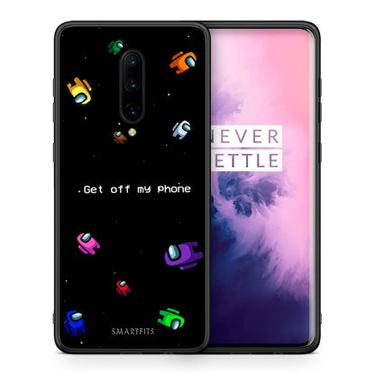 Θήκη OnePlus 7 Pro AFK Text από τη Smartfits με σχέδιο στο πίσω μέρος και μαύρο περίβλημα | OnePlus 7 Pro AFK Text case with colorful back and black bezels