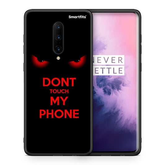 Θήκη OnePlus 7 Pro Touch My Phone από τη Smartfits με σχέδιο στο πίσω μέρος και μαύρο περίβλημα | OnePlus 7 Pro Touch My Phone case with colorful back and black bezels