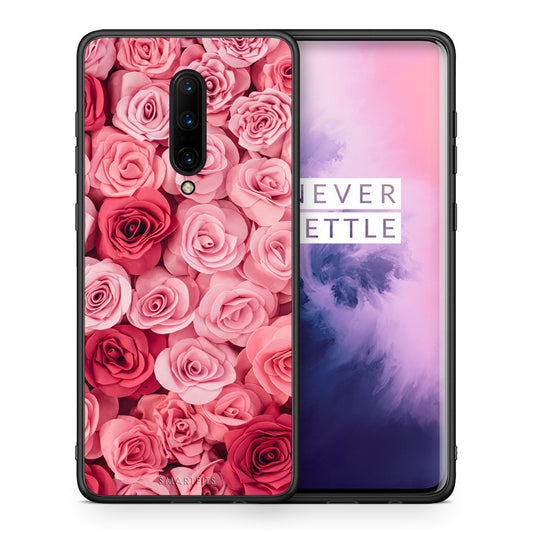 Θήκη OnePlus 7 Pro RoseGarden Valentine από τη Smartfits με σχέδιο στο πίσω μέρος και μαύρο περίβλημα | OnePlus 7 Pro RoseGarden Valentine case with colorful back and black bezels