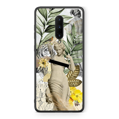 OnePlus 7 Pro Woman Statue θήκη από τη Smartfits με σχέδιο στο πίσω μέρος και μαύρο περίβλημα | Smartphone case with colorful back and black bezels by Smartfits