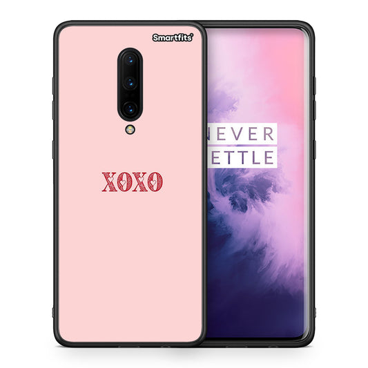 Θήκη OnePlus 7 Pro XOXO Love από τη Smartfits με σχέδιο στο πίσω μέρος και μαύρο περίβλημα | OnePlus 7 Pro XOXO Love case with colorful back and black bezels