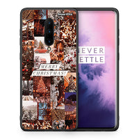 Thumbnail for Θήκη OnePlus 7 Pro Xmas Collage από τη Smartfits με σχέδιο στο πίσω μέρος και μαύρο περίβλημα | OnePlus 7 Pro Xmas Collage case with colorful back and black bezels