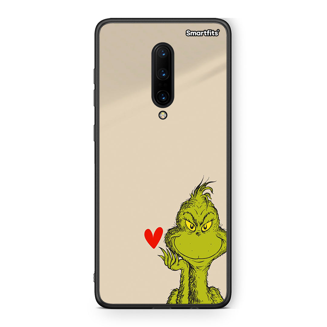 OnePlus 7 Pro Xmas Grinch θήκη από τη Smartfits με σχέδιο στο πίσω μέρος και μαύρο περίβλημα | Smartphone case with colorful back and black bezels by Smartfits