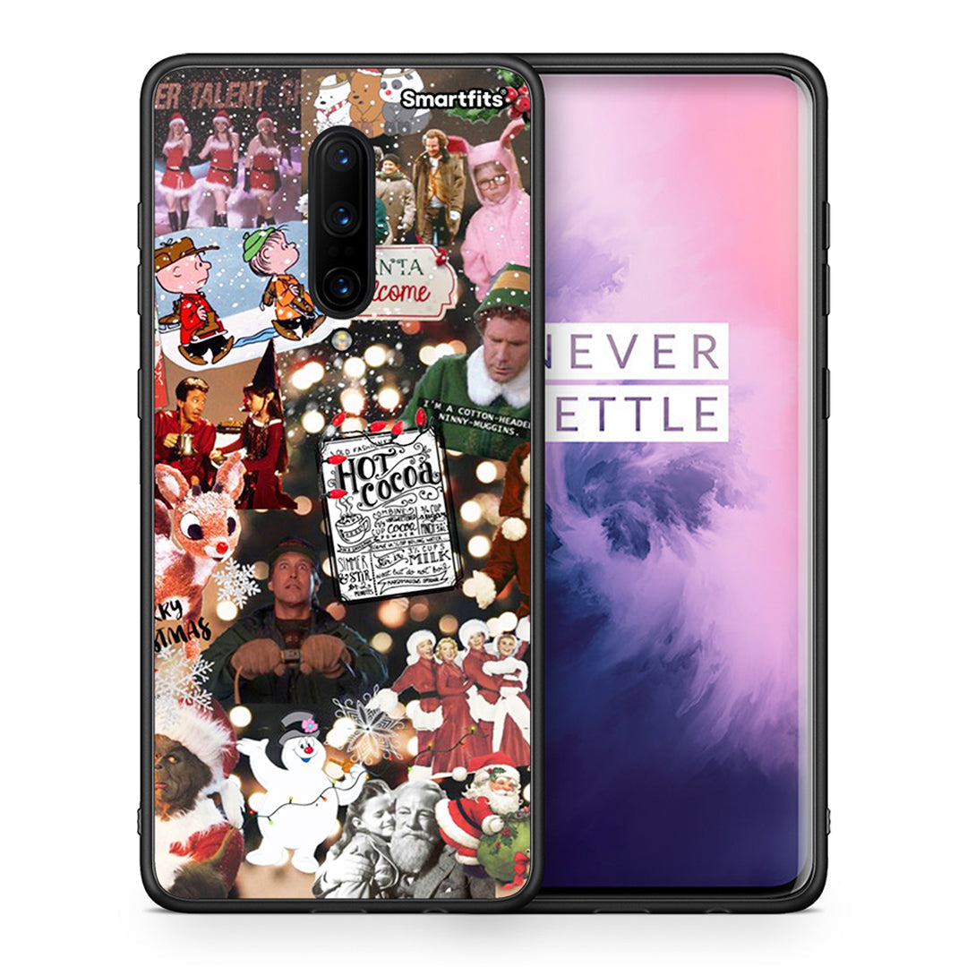 Θήκη OnePlus 7 Pro Xmas Movies από τη Smartfits με σχέδιο στο πίσω μέρος και μαύρο περίβλημα | OnePlus 7 Pro Xmas Movies case with colorful back and black bezels