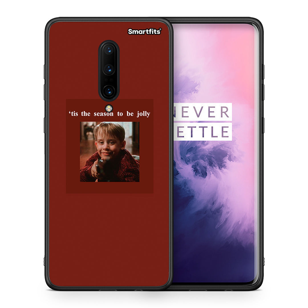 Θήκη OnePlus 7 Pro Xmas Ultimate Spirit από τη Smartfits με σχέδιο στο πίσω μέρος και μαύρο περίβλημα | OnePlus 7 Pro Xmas Ultimate Spirit case with colorful back and black bezels