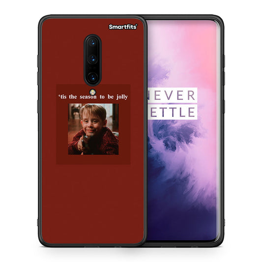 Θήκη OnePlus 7 Pro Xmas Ultimate Spirit από τη Smartfits με σχέδιο στο πίσω μέρος και μαύρο περίβλημα | OnePlus 7 Pro Xmas Ultimate Spirit case with colorful back and black bezels