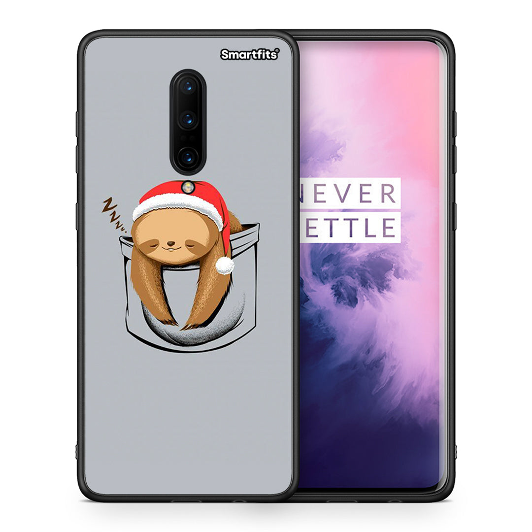 Θήκη OnePlus 7 Pro Xmas Zzzz από τη Smartfits με σχέδιο στο πίσω μέρος και μαύρο περίβλημα | OnePlus 7 Pro Xmas Zzzz case with colorful back and black bezels