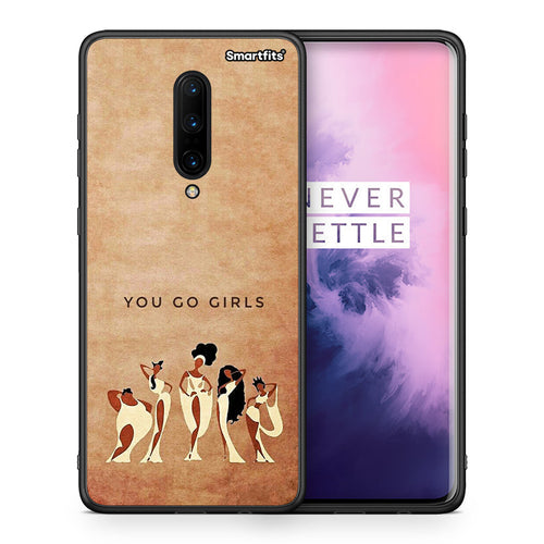 Θήκη OnePlus 7 Pro You Go Girl από τη Smartfits με σχέδιο στο πίσω μέρος και μαύρο περίβλημα | OnePlus 7 Pro You Go Girl case with colorful back and black bezels