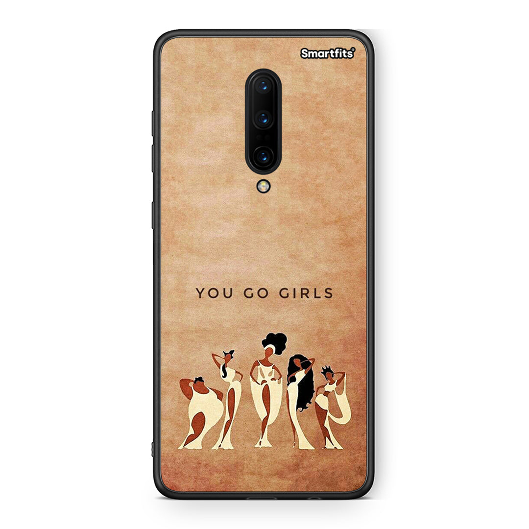 OnePlus 7 Pro You Go Girl θήκη από τη Smartfits με σχέδιο στο πίσω μέρος και μαύρο περίβλημα | Smartphone case with colorful back and black bezels by Smartfits