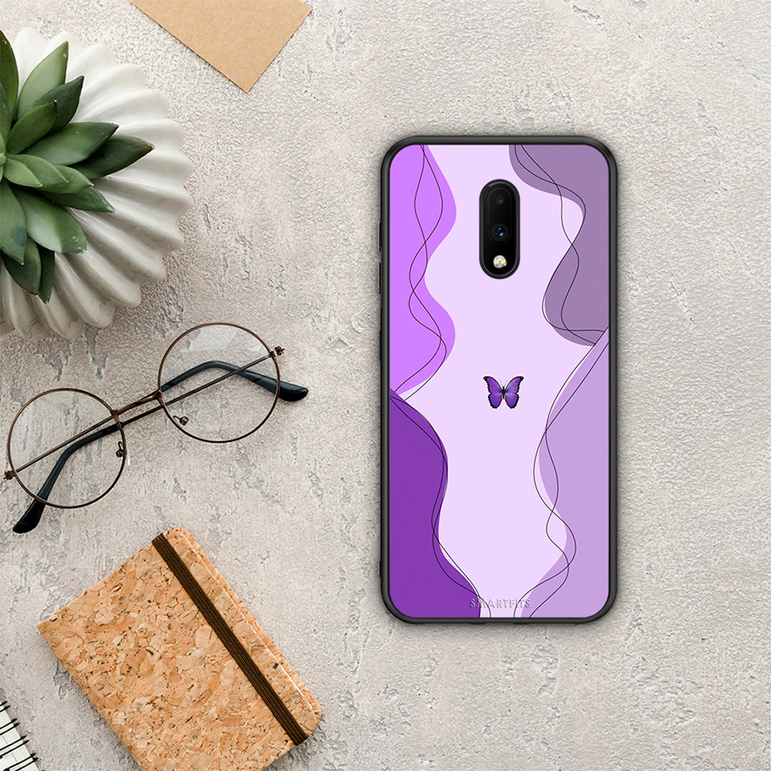 Purple Mariposa - OnePlus 7 θήκη