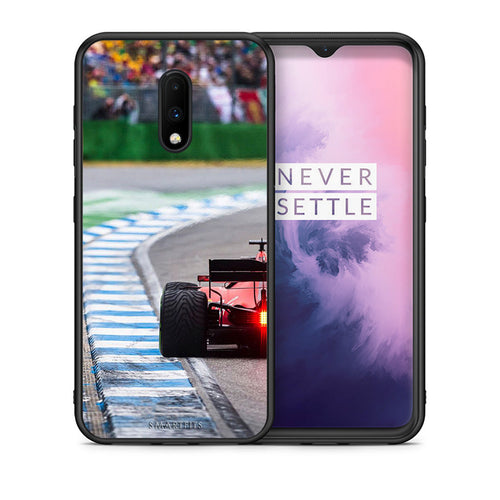 Θήκη OnePlus 7 Racing Vibes από τη Smartfits με σχέδιο στο πίσω μέρος και μαύρο περίβλημα | OnePlus 7 Racing Vibes case with colorful back and black bezels