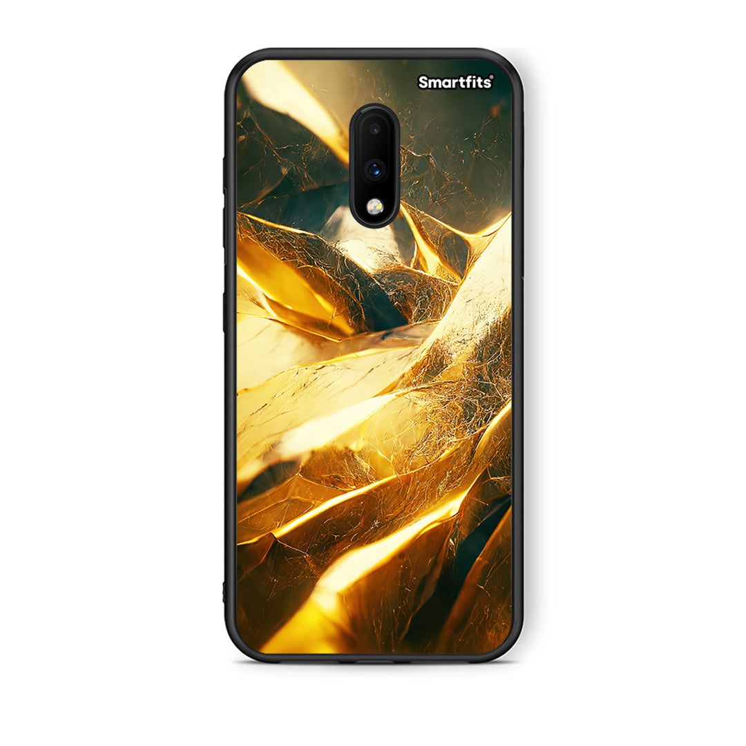 OnePlus 7 Real Gold θήκη από τη Smartfits με σχέδιο στο πίσω μέρος και μαύρο περίβλημα | Smartphone case with colorful back and black bezels by Smartfits