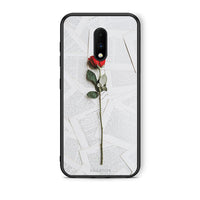 Thumbnail for OnePlus 7 Red Rose θήκη από τη Smartfits με σχέδιο στο πίσω μέρος και μαύρο περίβλημα | Smartphone case with colorful back and black bezels by Smartfits