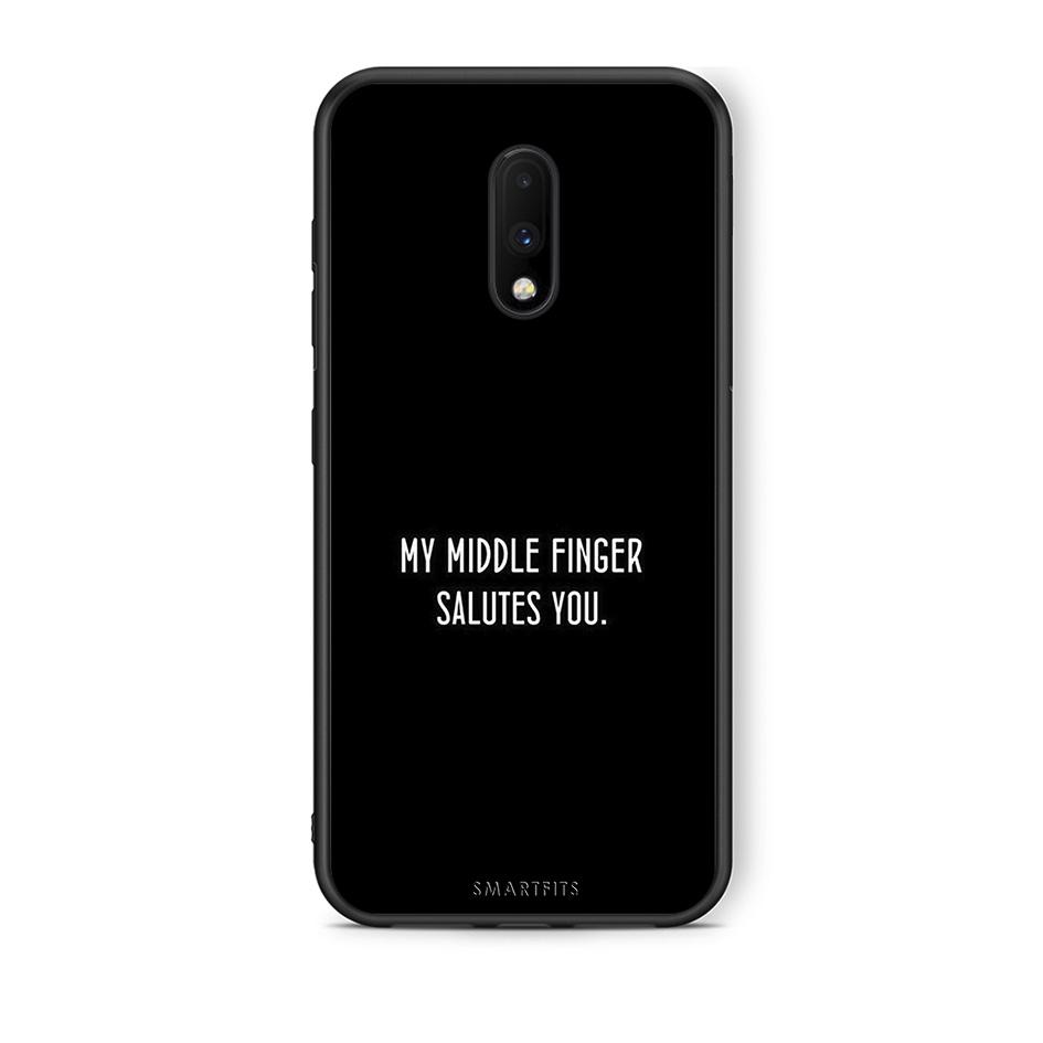 OnePlus 7 Salute θήκη από τη Smartfits με σχέδιο στο πίσω μέρος και μαύρο περίβλημα | Smartphone case with colorful back and black bezels by Smartfits