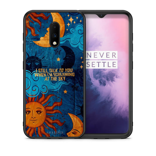 Θήκη OnePlus 7 Screaming Sky από τη Smartfits με σχέδιο στο πίσω μέρος και μαύρο περίβλημα | OnePlus 7 Screaming Sky case with colorful back and black bezels