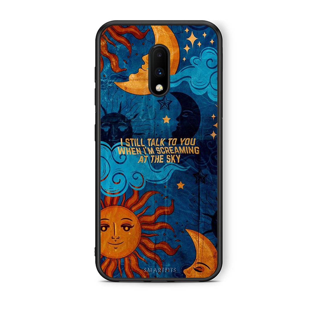 OnePlus 7 Screaming Sky θήκη από τη Smartfits με σχέδιο στο πίσω μέρος και μαύρο περίβλημα | Smartphone case with colorful back and black bezels by Smartfits