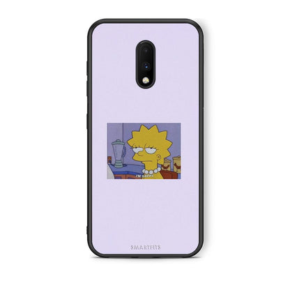 OnePlus 7 So Happy θήκη από τη Smartfits με σχέδιο στο πίσω μέρος και μαύρο περίβλημα | Smartphone case with colorful back and black bezels by Smartfits