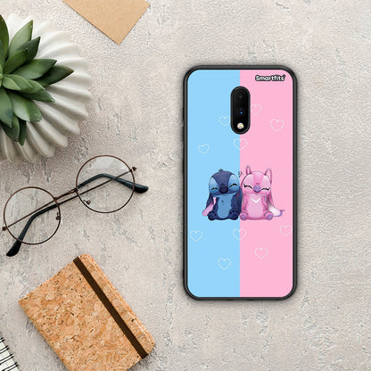 Stitch And Angel - OnePlus 7 θήκη