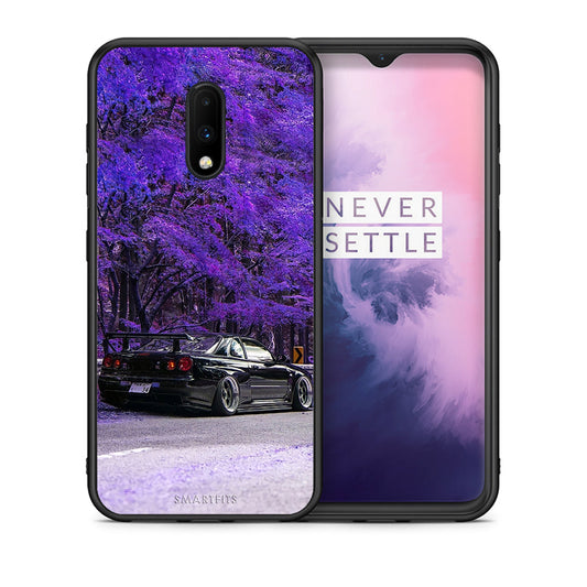 Θήκη Αγίου Βαλεντίνου OnePlus 7 Super Car από τη Smartfits με σχέδιο στο πίσω μέρος και μαύρο περίβλημα | OnePlus 7 Super Car case with colorful back and black bezels