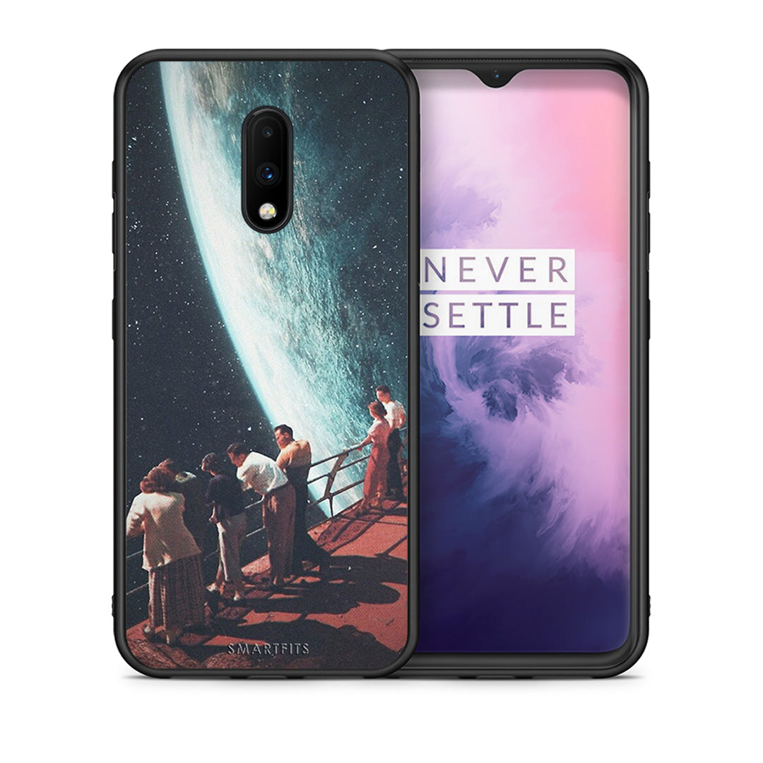 Θήκη OnePlus 7 Surreal View από τη Smartfits με σχέδιο στο πίσω μέρος και μαύρο περίβλημα | OnePlus 7 Surreal View case with colorful back and black bezels