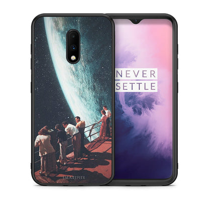 Θήκη OnePlus 7 Surreal View από τη Smartfits με σχέδιο στο πίσω μέρος και μαύρο περίβλημα | OnePlus 7 Surreal View case with colorful back and black bezels