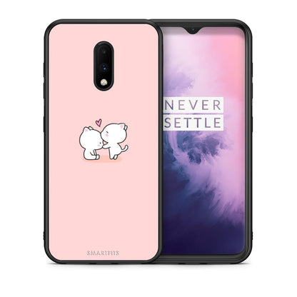 Θήκη OnePlus 7 Love Valentine από τη Smartfits με σχέδιο στο πίσω μέρος και μαύρο περίβλημα | OnePlus 7 Love Valentine case with colorful back and black bezels