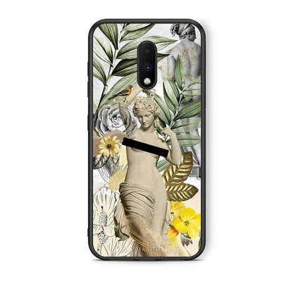 OnePlus 7 Woman Statue θήκη από τη Smartfits με σχέδιο στο πίσω μέρος και μαύρο περίβλημα | Smartphone case with colorful back and black bezels by Smartfits