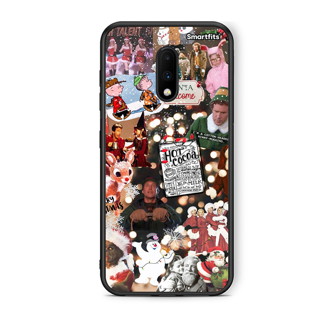 OnePlus 7 Xmas Movies θήκη από τη Smartfits με σχέδιο στο πίσω μέρος και μαύρο περίβλημα | Smartphone case with colorful back and black bezels by Smartfits