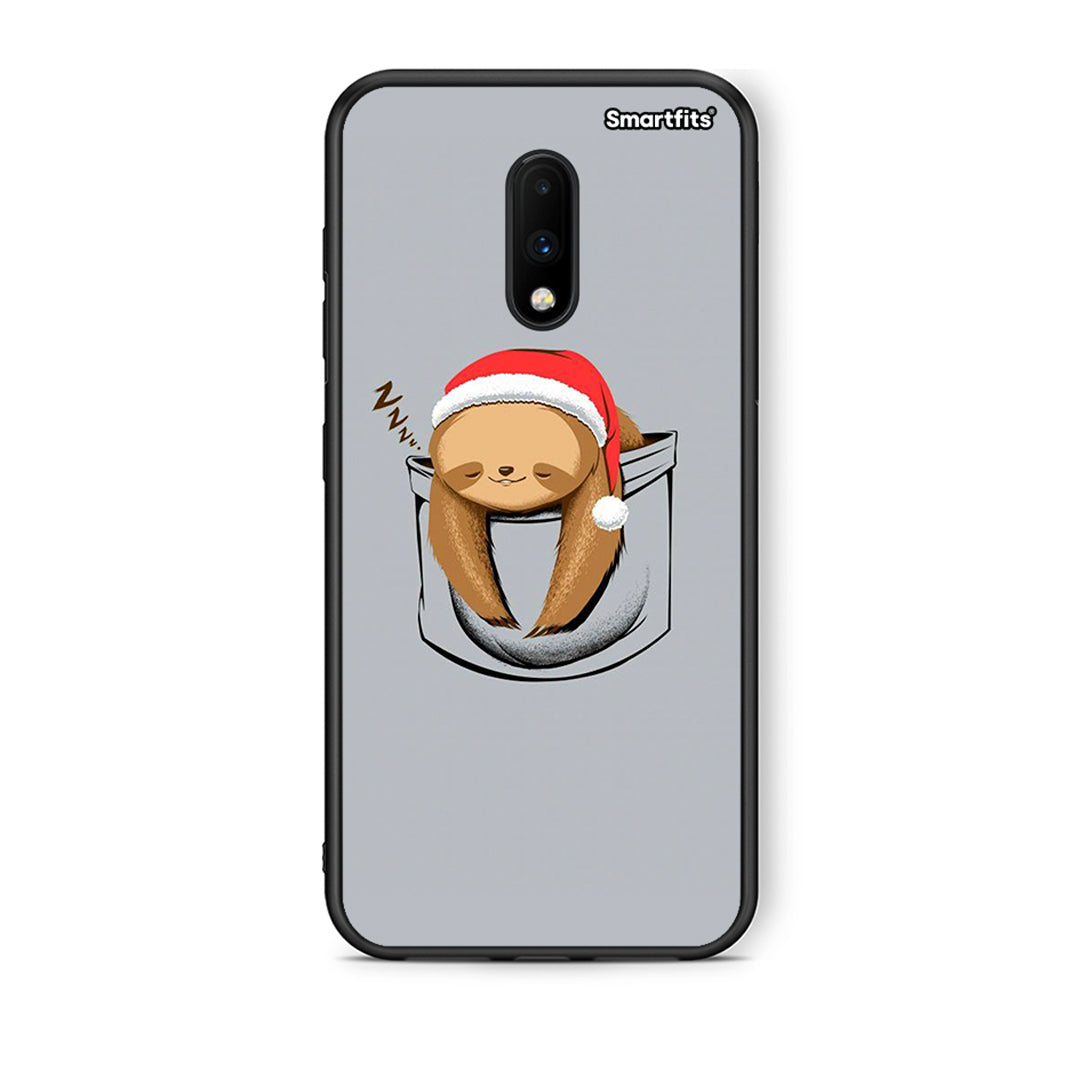 OnePlus 7 Xmas Zzzz θήκη από τη Smartfits με σχέδιο στο πίσω μέρος και μαύρο περίβλημα | Smartphone case with colorful back and black bezels by Smartfits