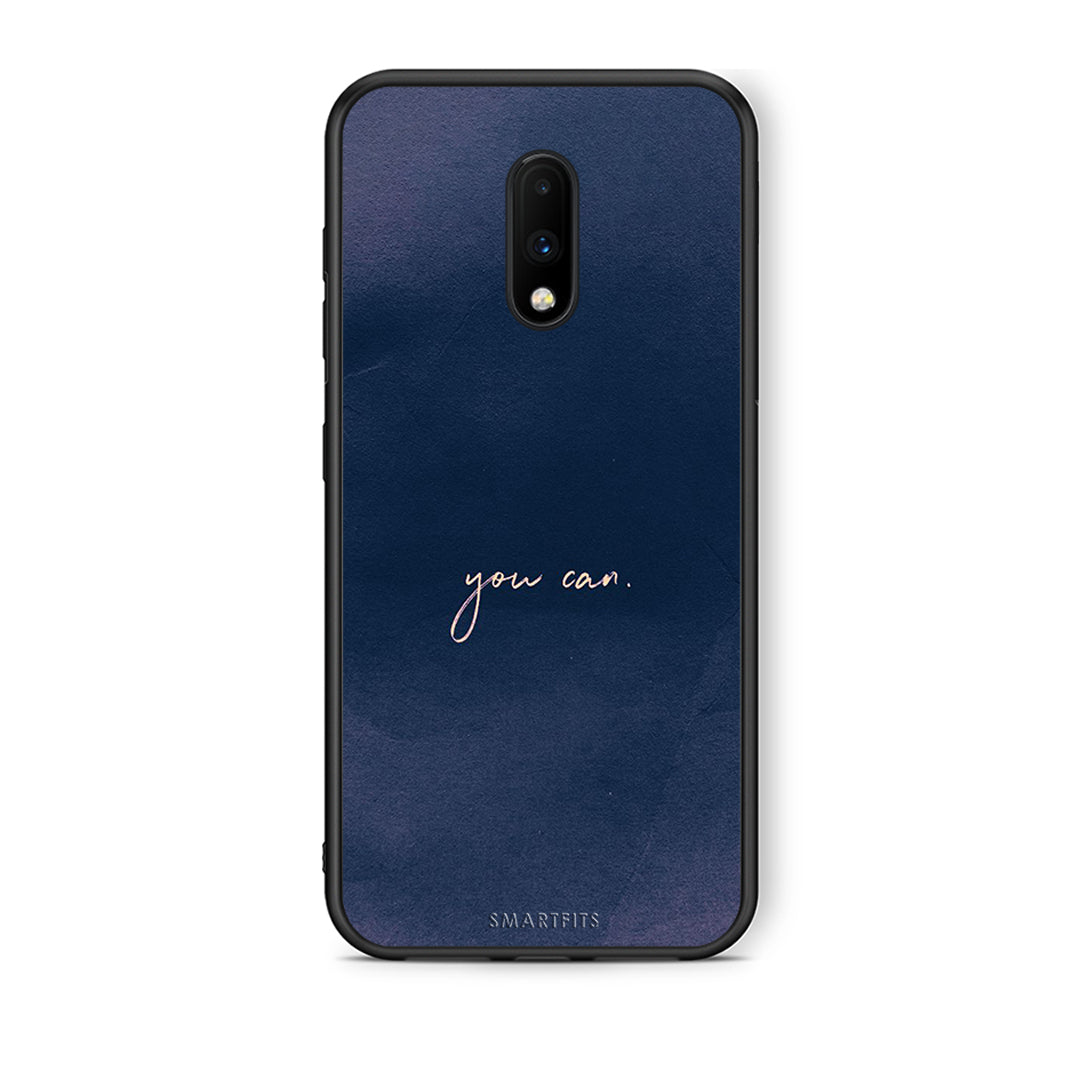 OnePlus 7 You Can θήκη από τη Smartfits με σχέδιο στο πίσω μέρος και μαύρο περίβλημα | Smartphone case with colorful back and black bezels by Smartfits